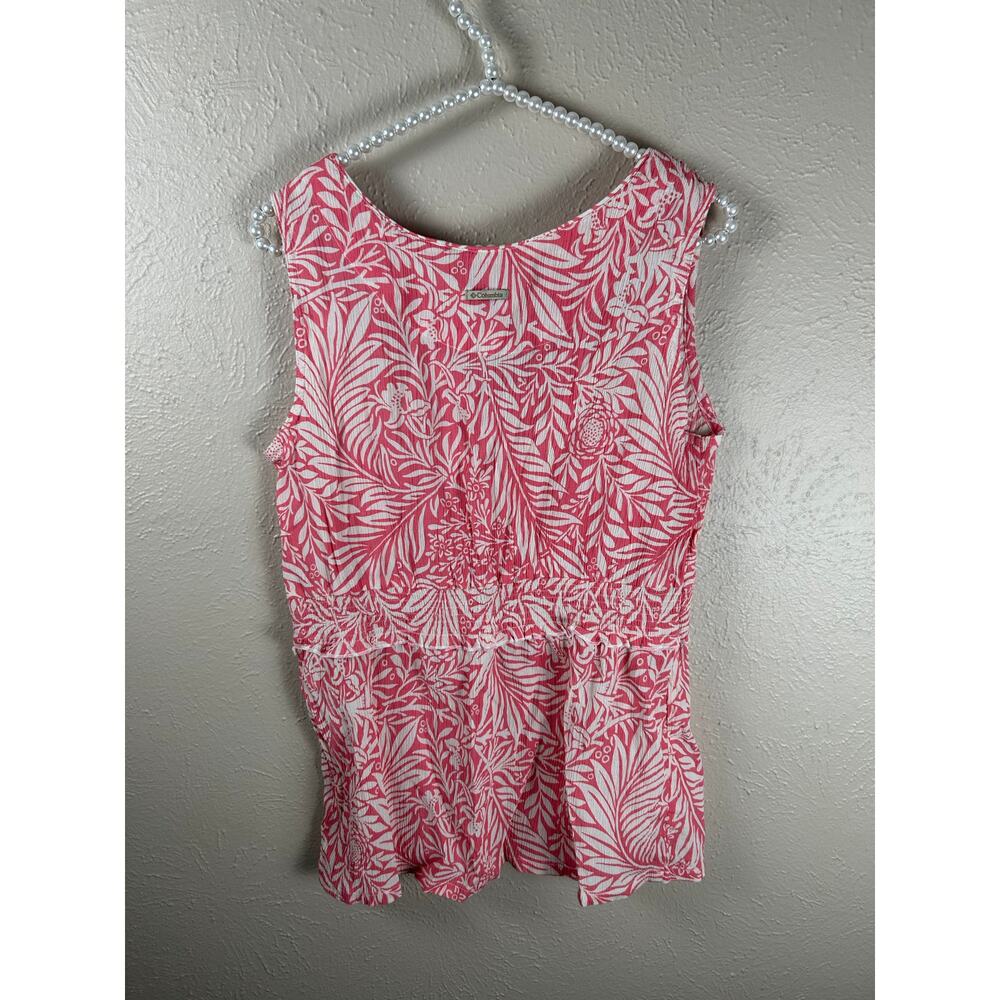 Columbia Tank Top Womens Size Medium Pink Gorpcore Vacation Coastal Summer Shirt - Picture 10 of 10